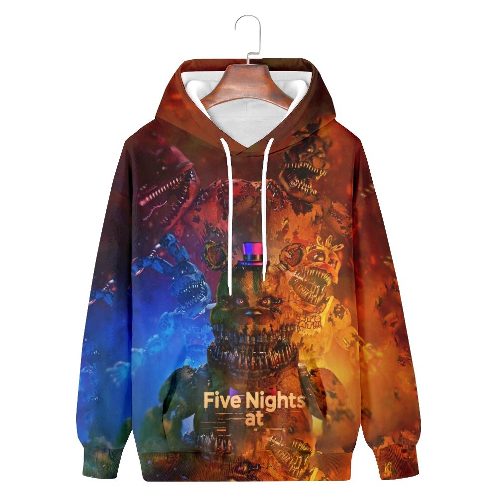 Five Nights At Freddy's Hoodie Harajuku Autumn Pullover Fashion Unisex Long Sleeve Casual Streetwear Loose Outdoor Clothes