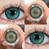 1Pair Korean Lenses Color Contact Lenses For Eyes Borwn Eyes Makeup Beauty Blue Eye Contacts Gray Pupil… More