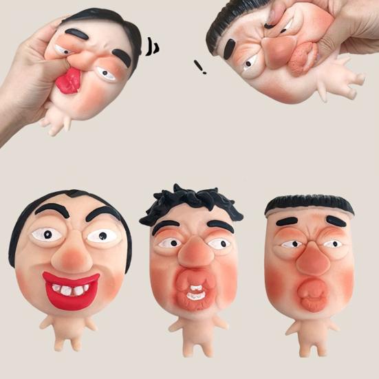 Yousheng Stress Relief Man Squeeze Toy Slow Return Naked Ugly Men Stretchy Sensory Toy Adults Teens Kids Soft Flexible TPR Fidget Toy Party Favors