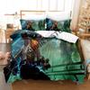 3D Print Arcane Ekko Bedding Set Single Twin Full Queen King Size Bed Set Adult Kid Bedroom Duvetcover Sets Anime Bed
