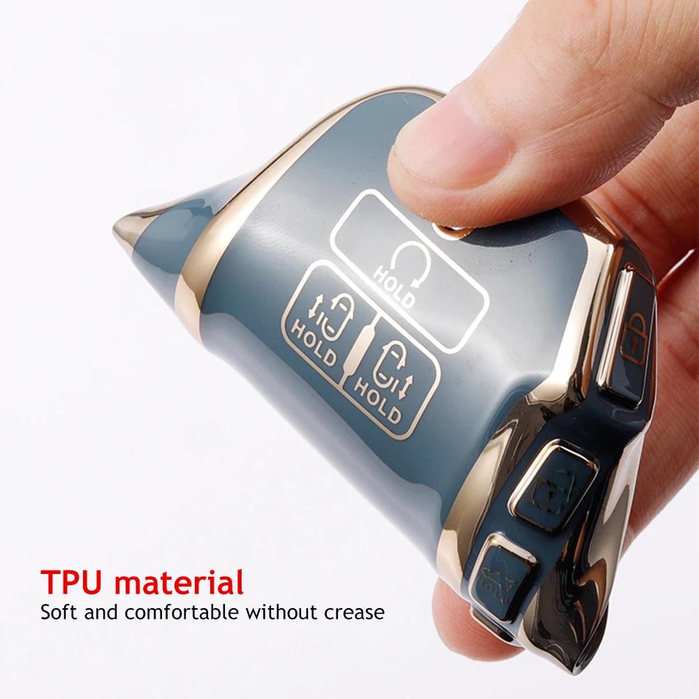 TPU Electroplated Car Key Case for Kia K5 K3 K4 Sportage Carnival Sedona 7 Button Key Cover Key Shell Interior Accessories