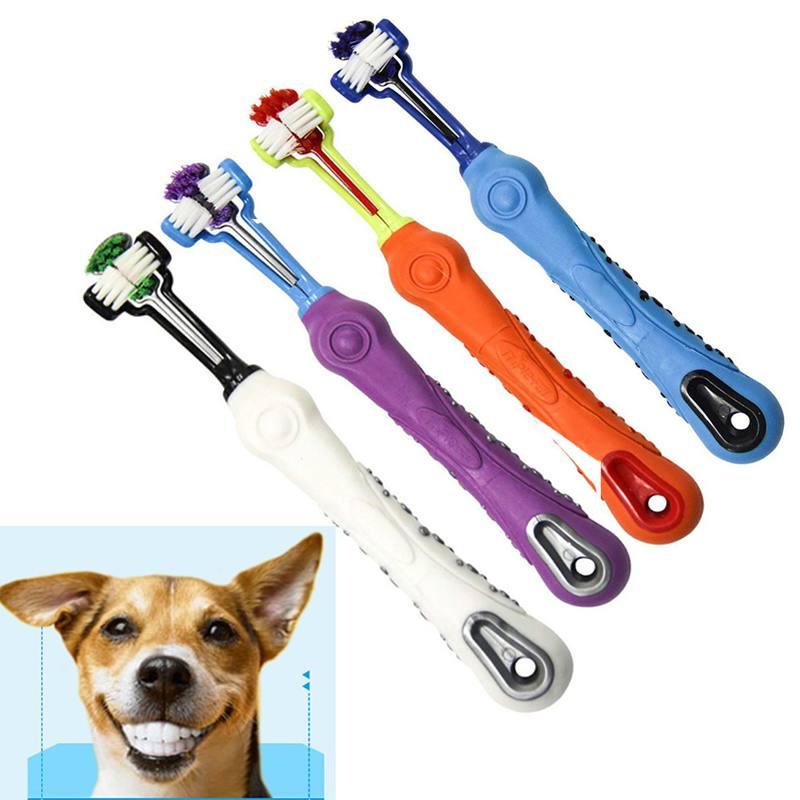 3 sided dog toothbrush