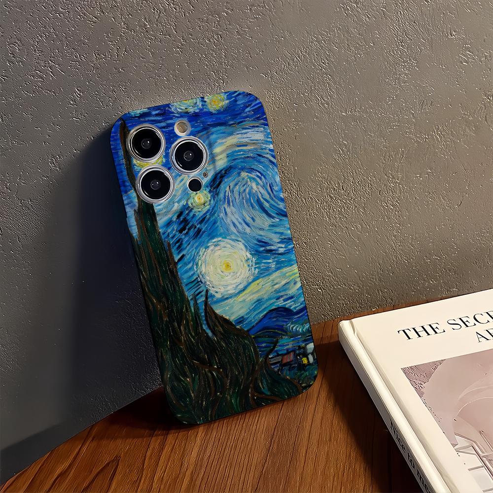 

Van Gogh Classic Landscape Art Phone Case for iPhone 17 16 15 14 13 12 11 Series Pro Max Plus Double Layer Protection iphone 15 Pro