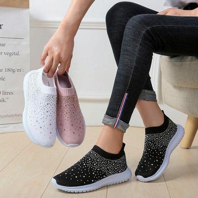 "Zapatillas de Running Transpirables de Moda para Mujer 2022 - Talla Grande, Malla, Uso Casual"