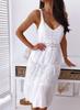 New European and American sexy lace splicing suspender beach dress dress