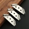 Set of 20 Triangle Mounting Connectors Stainless Steel Corner Brackets Convenient for Strengthening Furniture Joints
