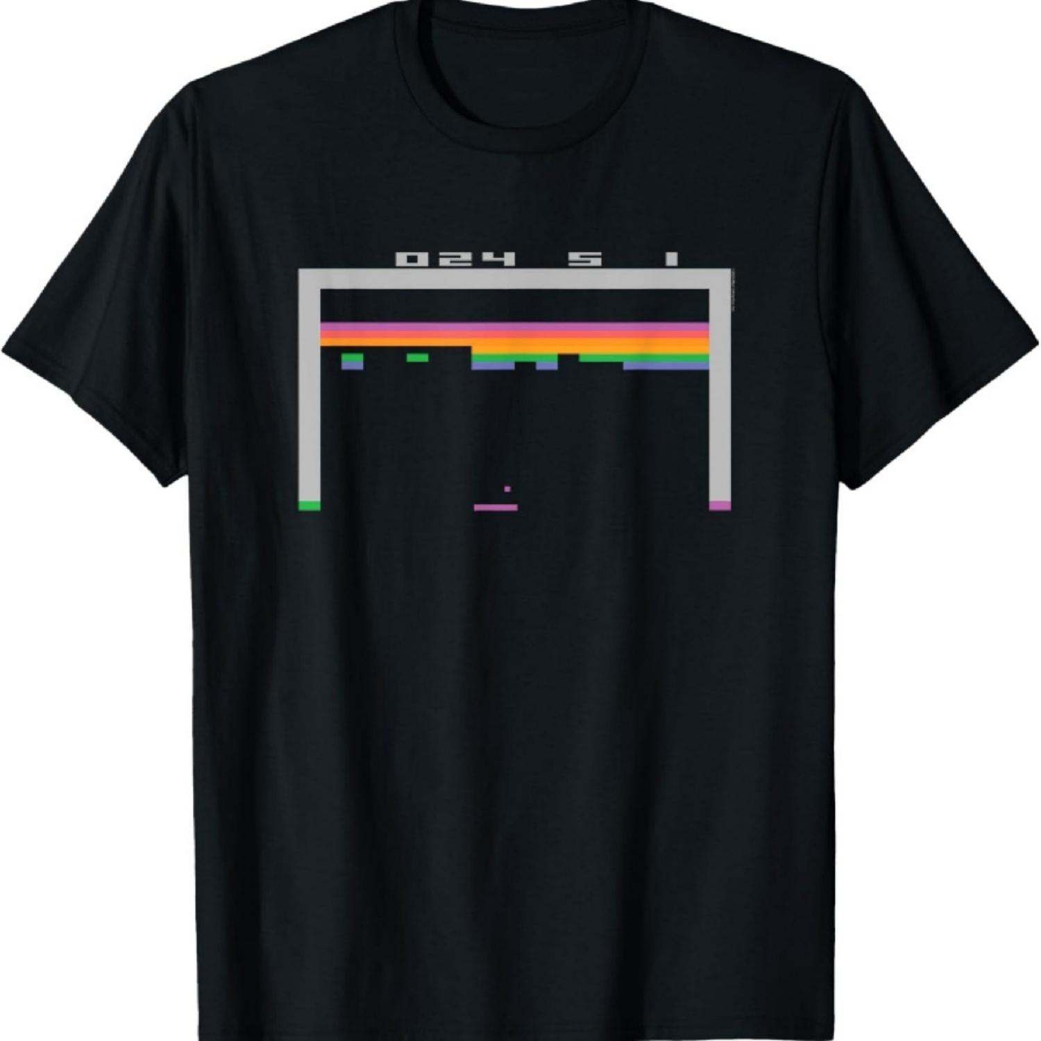 Ripple Junction x ATARI Breakout Экран геймплея Культовая игровая футболка S