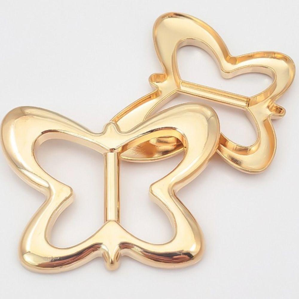 Round Waist Adjustment Fixed Snap Flower Heart Clothing Corner Knotted Buckles Classic   Women