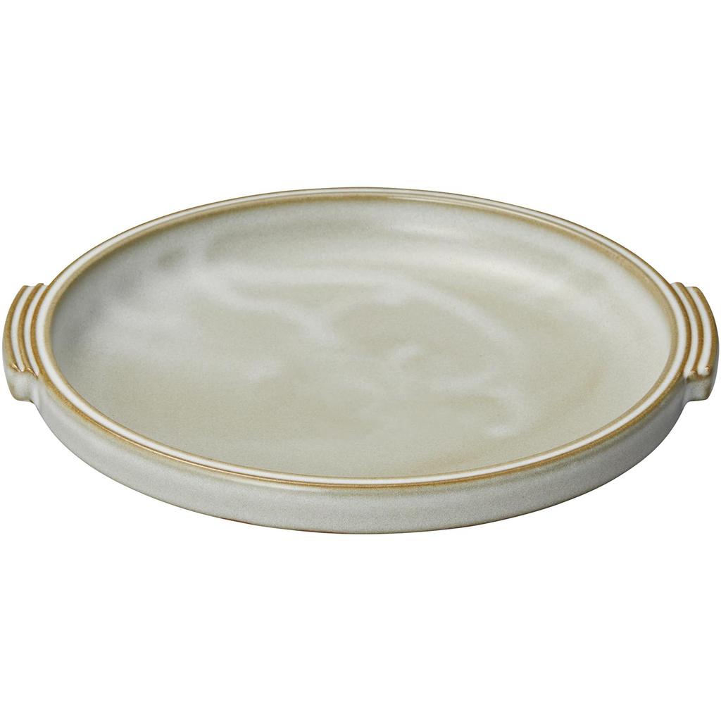 Banko Ware, Oven-Safe and Heat-Resistant, No. 8 Ceramic Plate, Hana Mishima Design, 27 X 25 X 4 Cm, Made In Japan, Product Number 19102