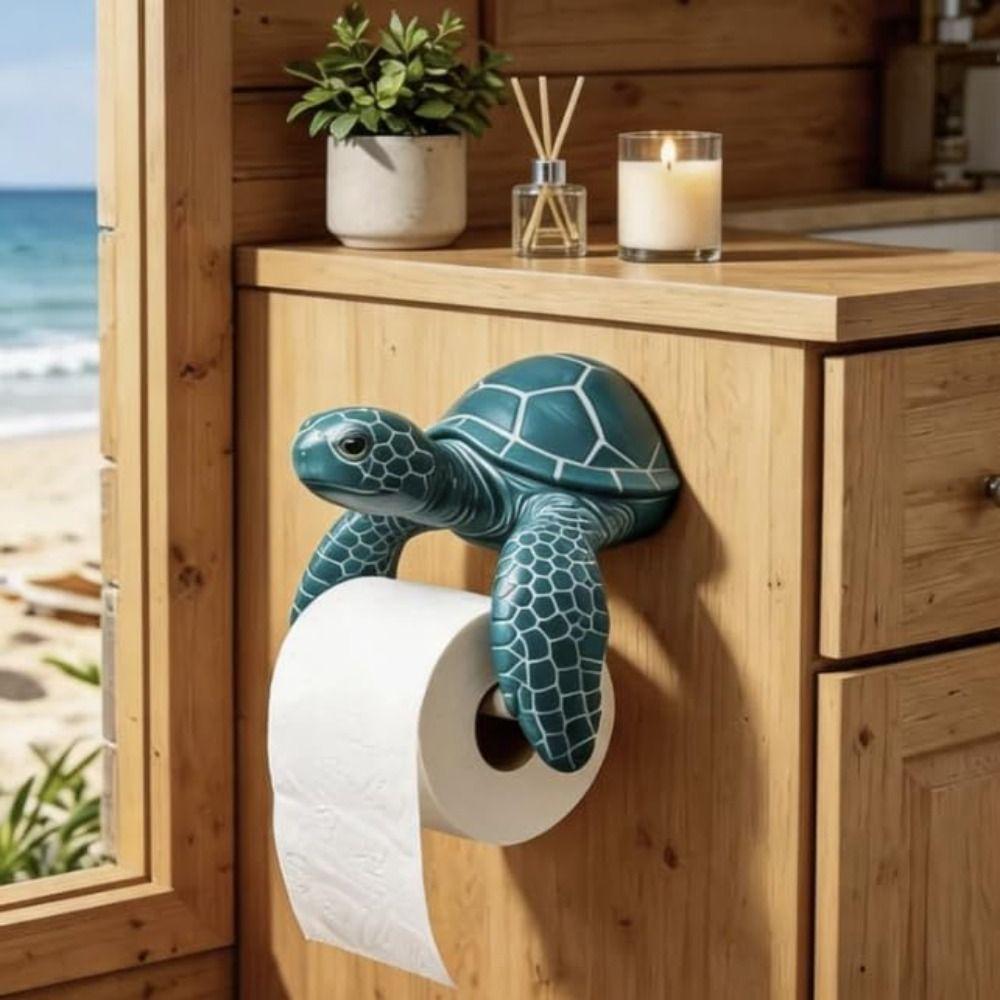 Coastal Themed Toilet Tissue Holder 3D Printed Toilet Paper Holder Decorative Roll Holder Bathroom