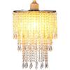 Sparkling Iridescent Beaded Chandeliers 8.6 inches Diameter for Wedding Centerpiece Living Room Bedroom Event Party