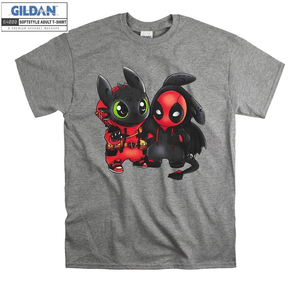 

Toothless and Deadpool Friends T-shirt Gift Hoodie T shirt Men Women Unisex 6516 M