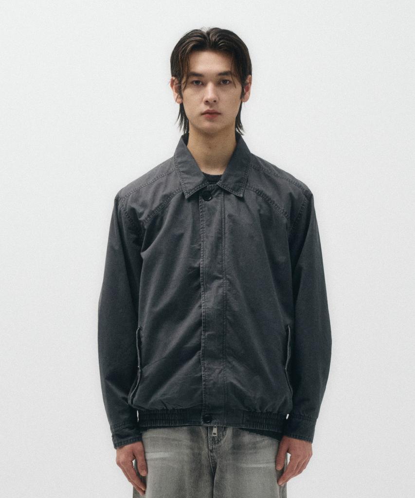 Ecorr Cotton Harrington Blouson Jacket_Charcoal