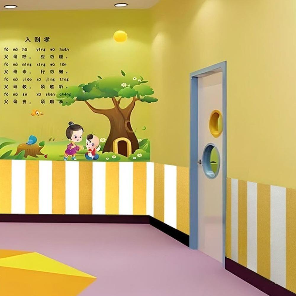 Moisture Resistant Wallpaper Self-adhesive Wall Decoration New Cushion  Kids Bedroom