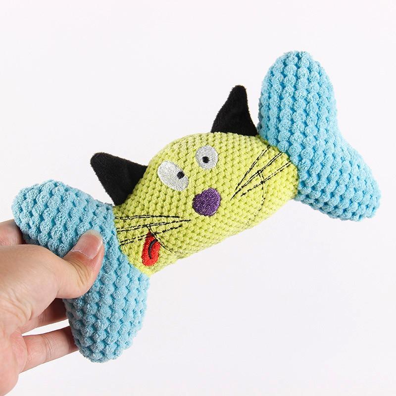 

Милая Плюшевая Собака-Кость - Пищащая Игрушка-Грызун для Щенков и Кошек, Нетоксичная Прочная Игрушка для Питомцев для Снятия Скуки, синий