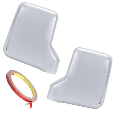 Silver Carry Mirror Covers with Extra Double-Sided Tape for DA16T and DA63T Trucks, Side Mirrors, Chrome Finish (Silver)