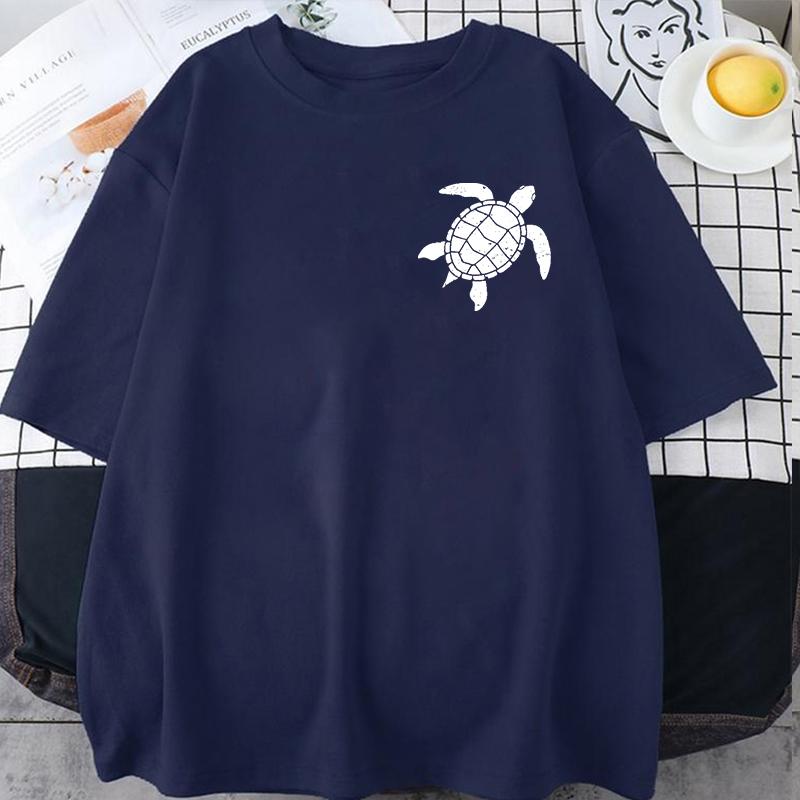 Vintage Sea Turtle Shirt Tee for Men Women Trendy Oversized Shirt Beach T-Shirt Save the Turtle Tshirt Ocean Couple Tops S