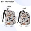 Dackel Rucksack für Jungen Mädchen Kinder Schüler Schultasche Tagesrucksack Vorschule Grundschule Tasche Sport
