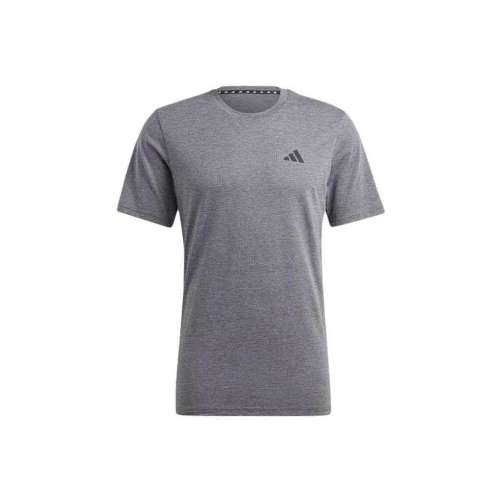 adidas Train Essentials Feelready Training Tee Dark Grey Heather/White/Black Men Streetwear IC7444