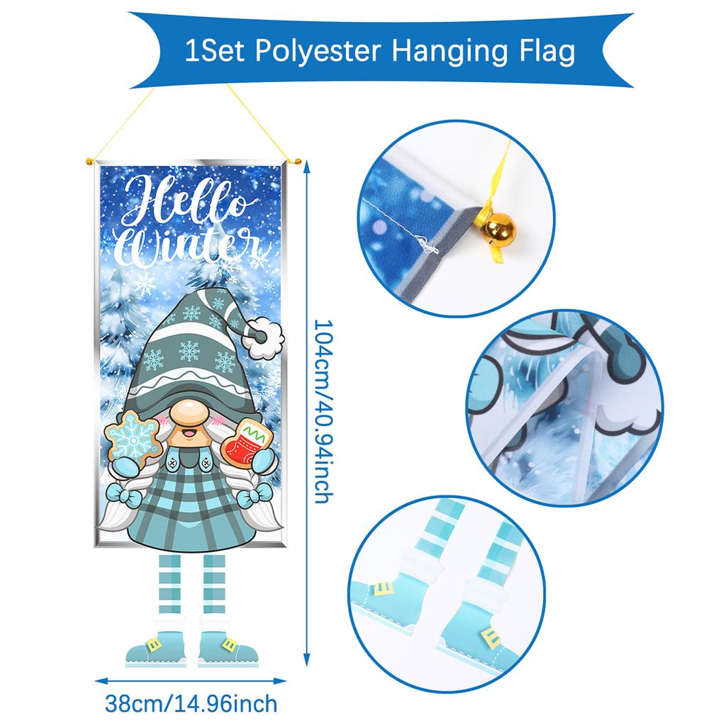 Christmas Hanging Flag Merry Christmas Decorations For Home 2025 Christmas Gifts Christmas Ornaments Navidad Xmas New Year 2026