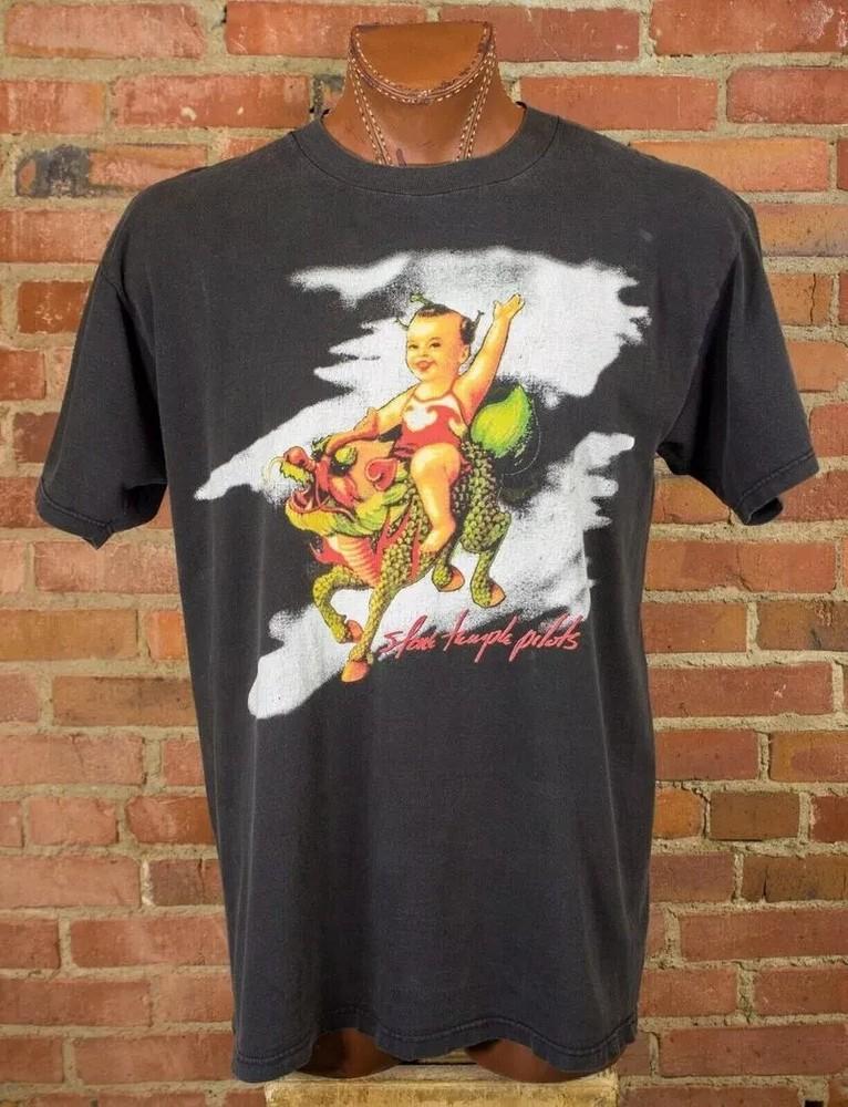 Stone Temple Pilots Concert 1994 Purple Tour Black Unisex Tshirt S-4XL Unisex T-Shirt S