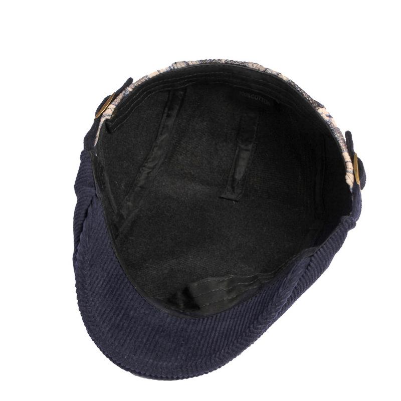 Podzim Zima Retro barety pro muže Ženy Klasické kostkované kšiltovky Newsboy Čepice Silný baret Klobouky Gatsby Painters Klobouky Ploché kšiltovky Nastavitelné