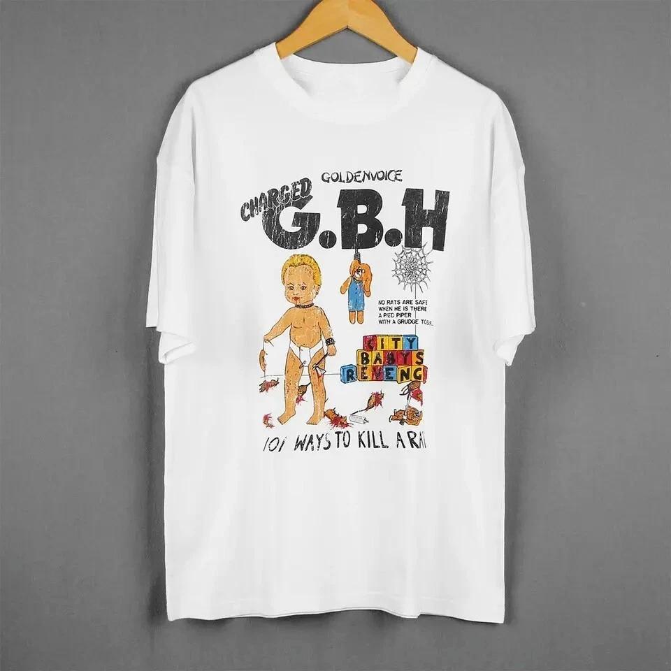 

GBH T-shirt Band Music Short Sleeve White All Size Shirt S