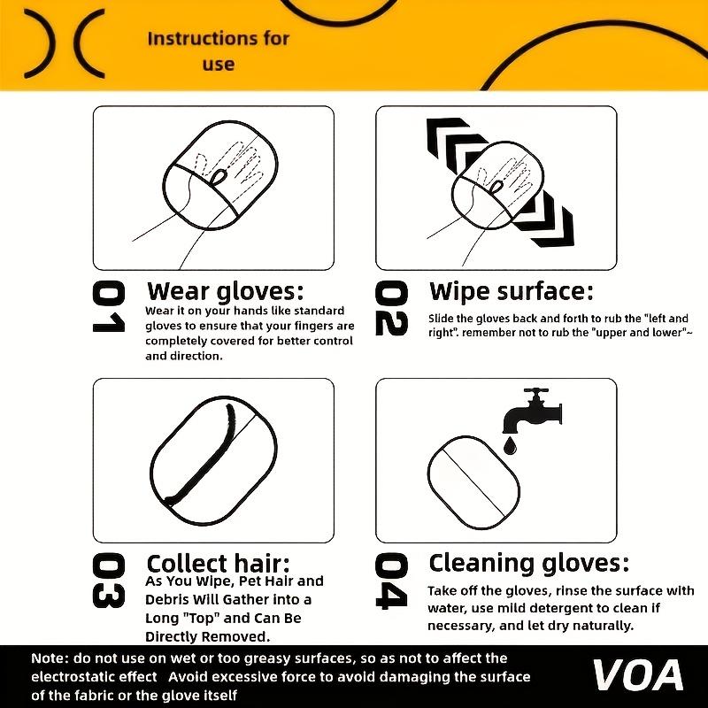 1 buc Mănușă de îndepărtare a părului de animale de companie cu două fețe, eficientă pentru colectarea părului de pisică și câine de pe canapea, covor, așternuturi și scaune auto, instrument esențial pentru curățarea casei