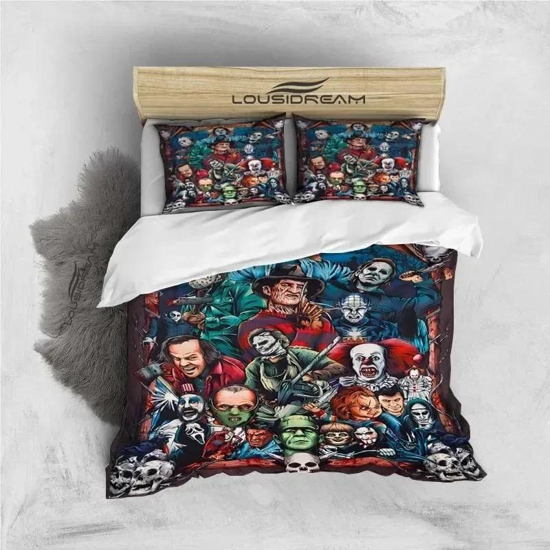 Comforter 3D Print Horror Moive Halloween Bedding Set Bedroom Soft Modern S Comefortable And
