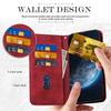 Coque de Protection - BOOLING - Samsung Galaxy A17 5G/4G - Cuir PU Rouge - Anti-Rayures - 2 Vitres