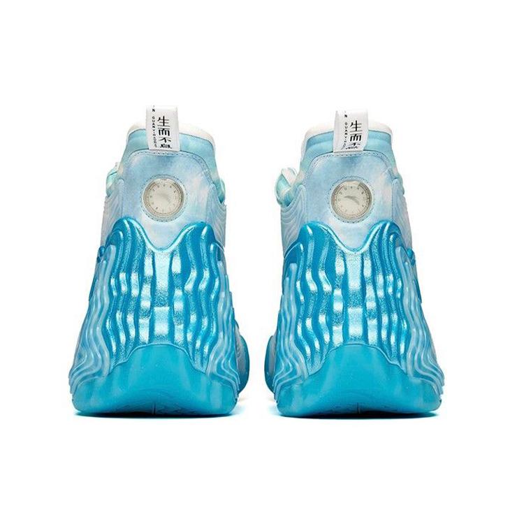 ANTA Star Mountain Basketball Shoes Men's High top Ocean Cyan/White 112041818A-20