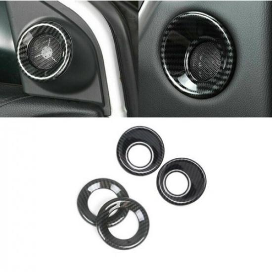 4X Front + Rear Door Stereo Speaker Cover Trim For Honda CR-V CRV 2017-2022