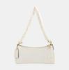 [Pre-Owned] Charlotte 25 Gold Logo Chain Zipper Pocket Crocodile Pattern Leather Pillow Bag - Excellent #ZFWDKN