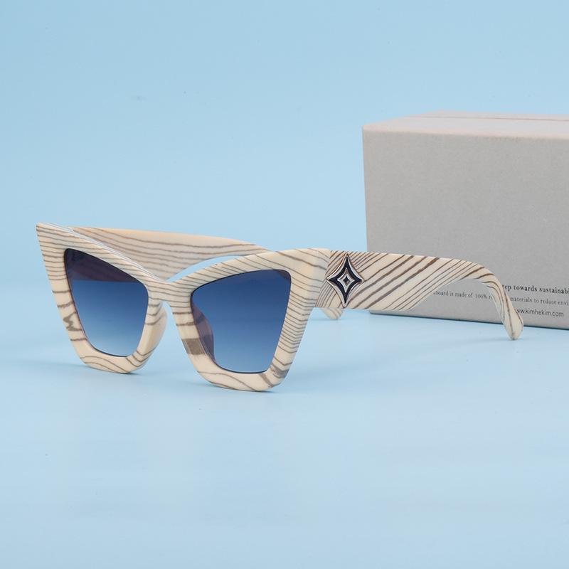 European and American Fashion Cat Eye Sunglasses Women's Trendy Personality Small Frame Sunglasses Men's Glasses Sunglasses