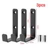 1/3/5pcs Black Metal Wall Coat Hook Mounted Clothes Hanger Towel Rack Outdoor Hanging Hooks for Backpack Keys Screw Install