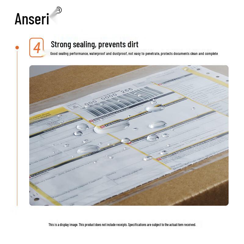 Anshairui Transparent Self-Adhesive Packing List Envelopes