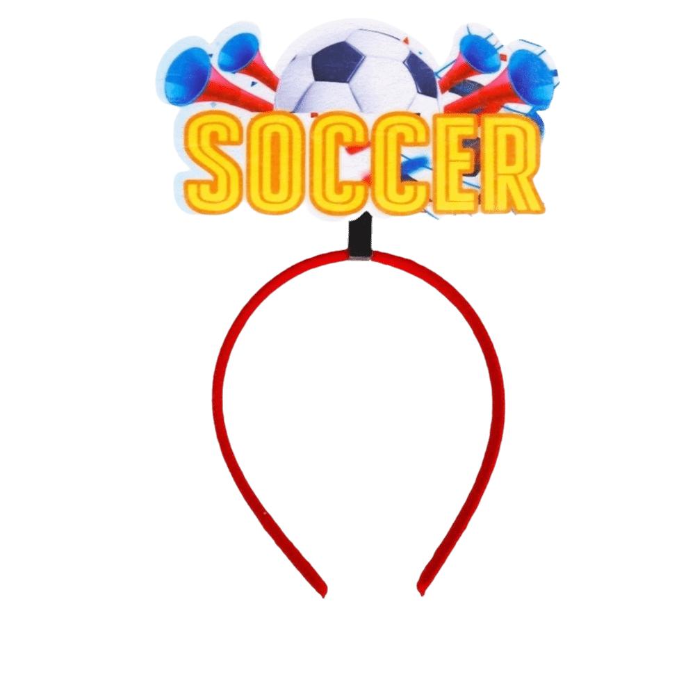 Plastic Soccer Fan Headband Charming Design Cheering Hair Band Photo Props