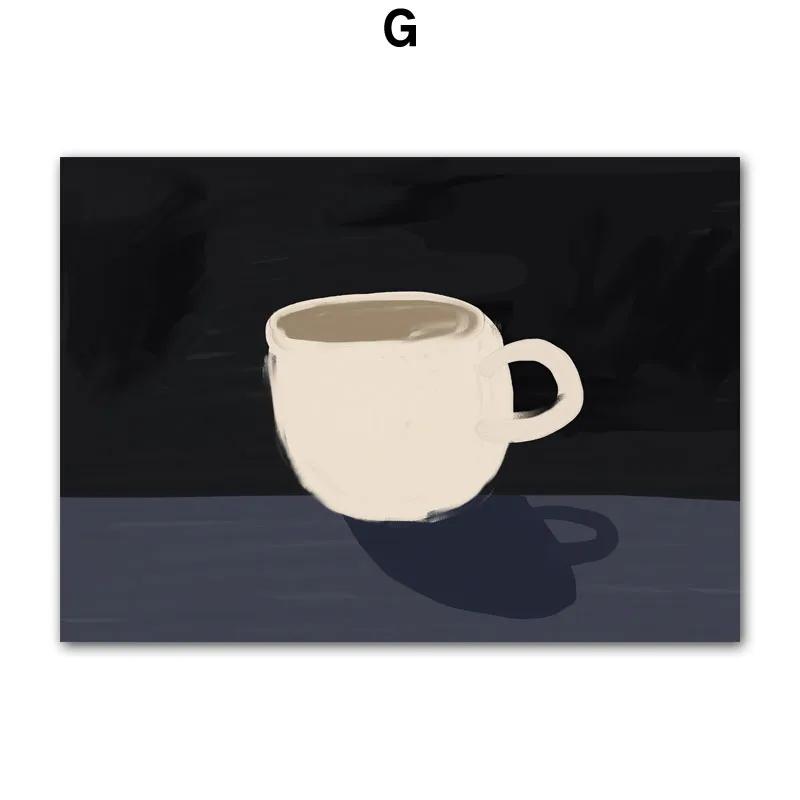 Abstrakte Minimalistische Mode Sexy Mädchen Kaffee Blume Wand Kunst Leinwand Malerei Linie Poster Und Druck Wohnzimmer Hause Dekoration