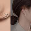 Geometric Simple Line Twist Loop Telephone Rope Love Ear Hook Female, Ear Accessories Earrings