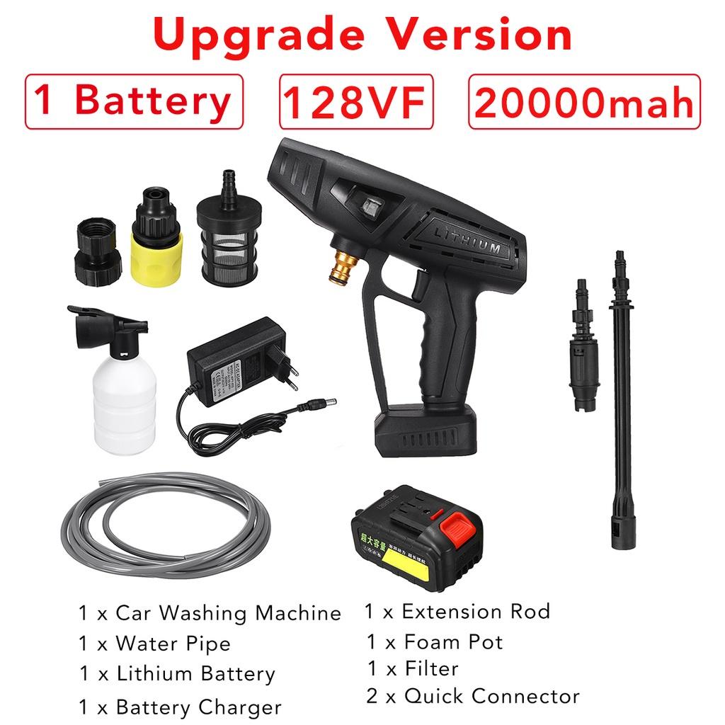 300W 2000mAh Cordless High Pressure Car Washer Electric Car Wash Cleaner Parkside Water Guns with 2 Battery