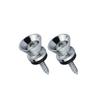 FLEOR 2pcs Guitar Metal Strap Lock Button End Pins Peg for Guitar Bass Ukulele