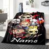 Custom Name Halloween horror Theme Printed Blanket - Perfect for Couch, Bed, Travel & Outdoor Use | Machine Washable, Cozy & Durable.