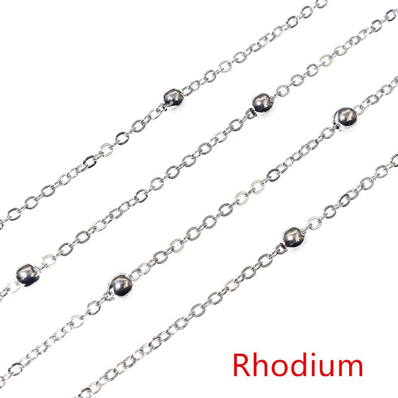 5 Meters/lot 3.5mm Ball Chains Bronze Gold Silver Color Handmade Necklace Bracelet DIY Jewelry Making Findings Accessories