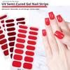 Adesivi per Unghie in Gel Semi-polimerizzati Glitterati Adesivi per Unghie UV Unghie in Gel Adesivi per Unghie Polimerizzabili con Luce UV