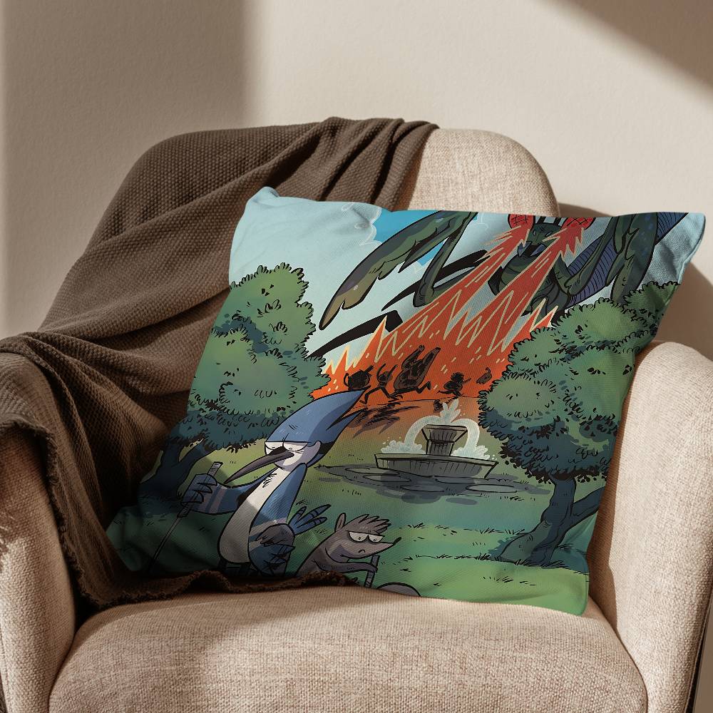 Cuscino Mordecai Regular Show per il tempo libero federa per cuscino divano soggiorno federa per cuscino letto camera da letto decorazione per la casa