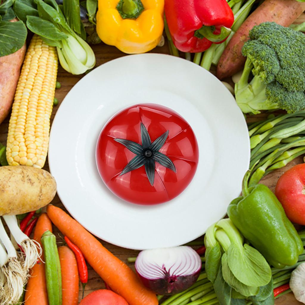 Tomato Shaped Mechanical 60 Minutes Countdown Timer Kitchen Cooking & Baking Helper 7.2 X 5.5cm