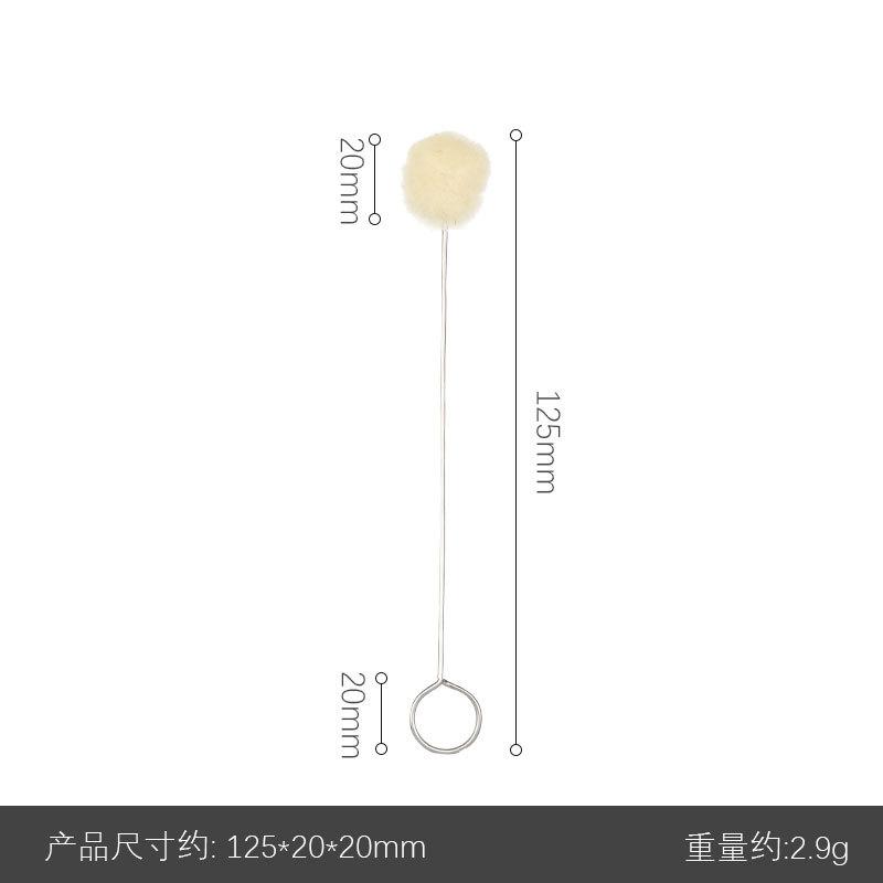 10PCS Dyeing Wool Ball Brush for Leather Carving Dyeing Paste Coloring Leather Care Tool
