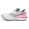 SAUCONY Domina Ammortizzazione Confortevole Durevole Traspirante Rimbalzo Scarpe da Corsa Maratona Low-Top Unisex Scarpe da Corsa Bianco Rosa S28192-15