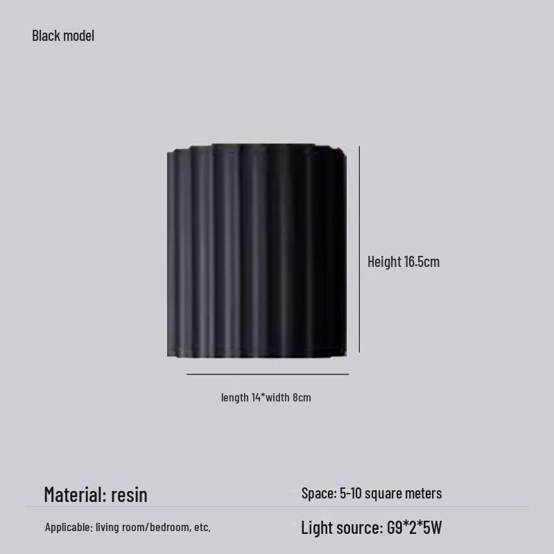 Wabi-Sabi Roman Column Wall Lamp: Perfect for Hallways, Bedsides, Entrances, and Corridors