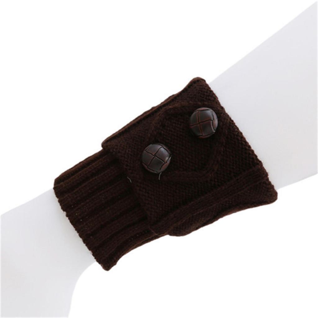 Autumn Winter Women Leg Warmers Socks Solid Color Sports Outdoor Knitted Boot Toppers 2 Button Fashion Boot Cover